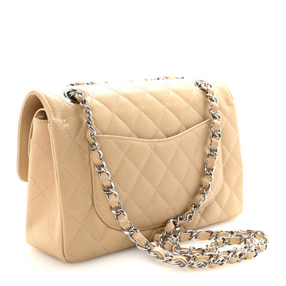 Chanel Caviar Quilted Small Double Flap Beige 2 of 9