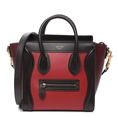 Celine Satin Calfskin Nano Tri-Color Luggage Orchid 1 of 10