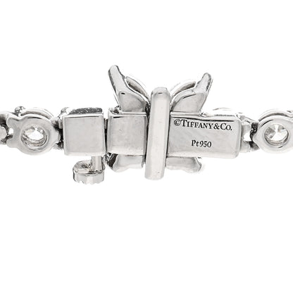 Tiffany Platinum Diamond Victoria Graduated Line Necklace 4 of 4