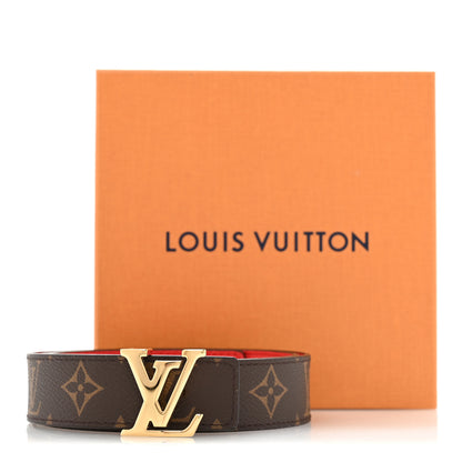 Louis Vuitton Monogram 30mm LV Initiales Reversible Belt 85 34 Coquelicot 5 of 7