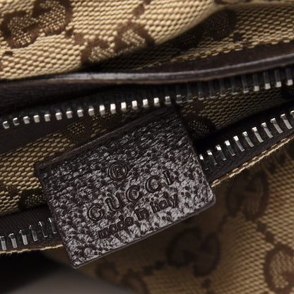 Gucci GG Monogram Double Pocket Belt Bag Dark Brown 9 of 11
