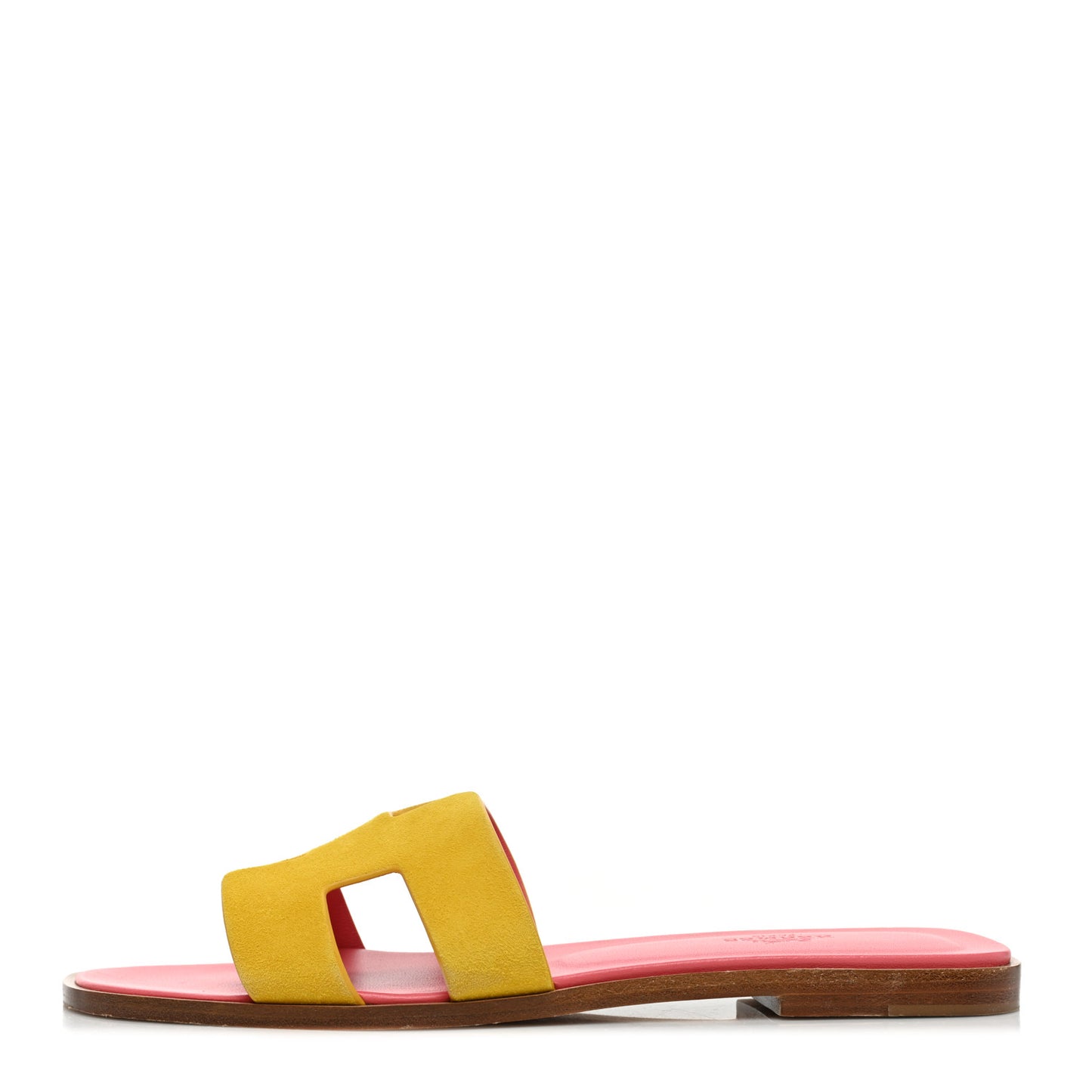 Suede Goatskin Oran Sandals 39 Jaune Sable