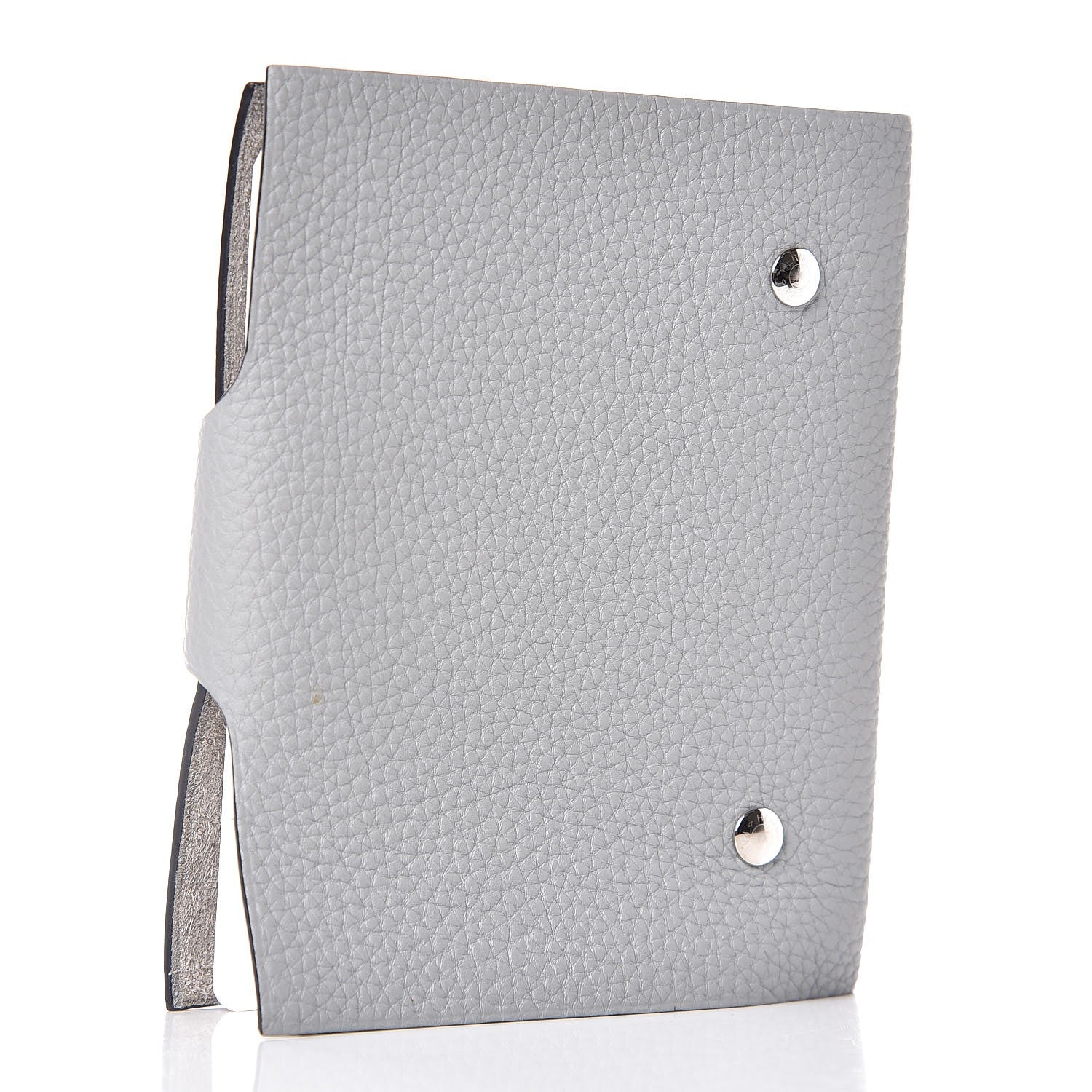 Hermes Togo Ulysse PM Agenda Cover Gris Mouette 3 of 9