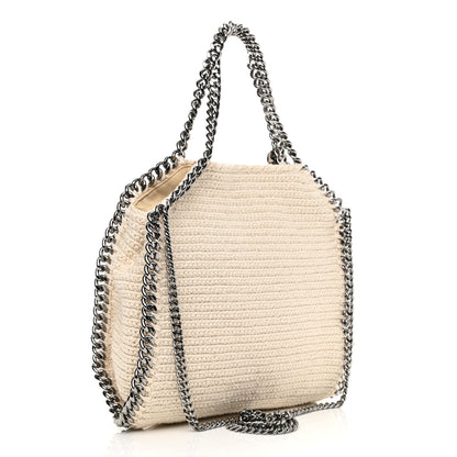 Stella McCartney Cotton Crochet Falabella Ajouree Tote Bag White 3 of 11