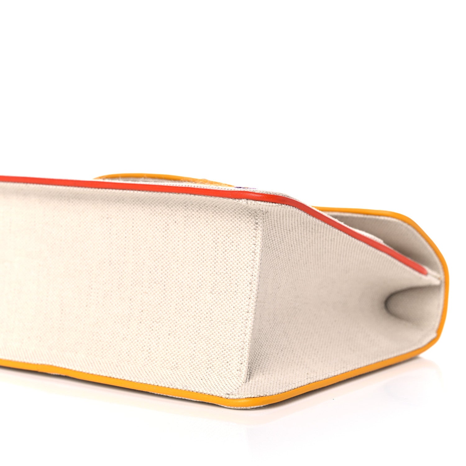Gucci Linen Canvas Embroidered Small Shoulder Bag White 19 of 25