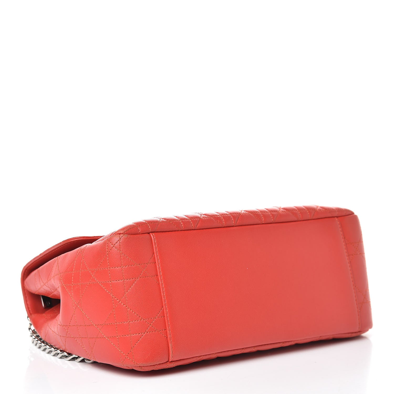 Christian Dior Lambskin Cannage Large Miss Dior Flap Vermillion 4 of 20