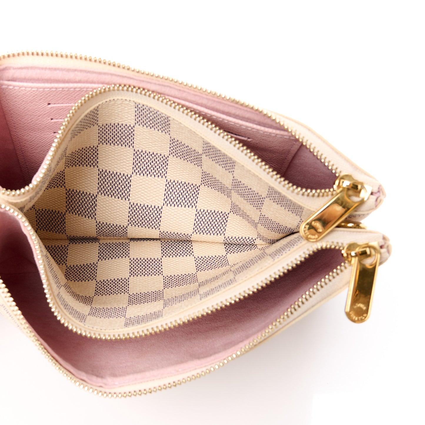Damier Azur Double Zip Pochette
