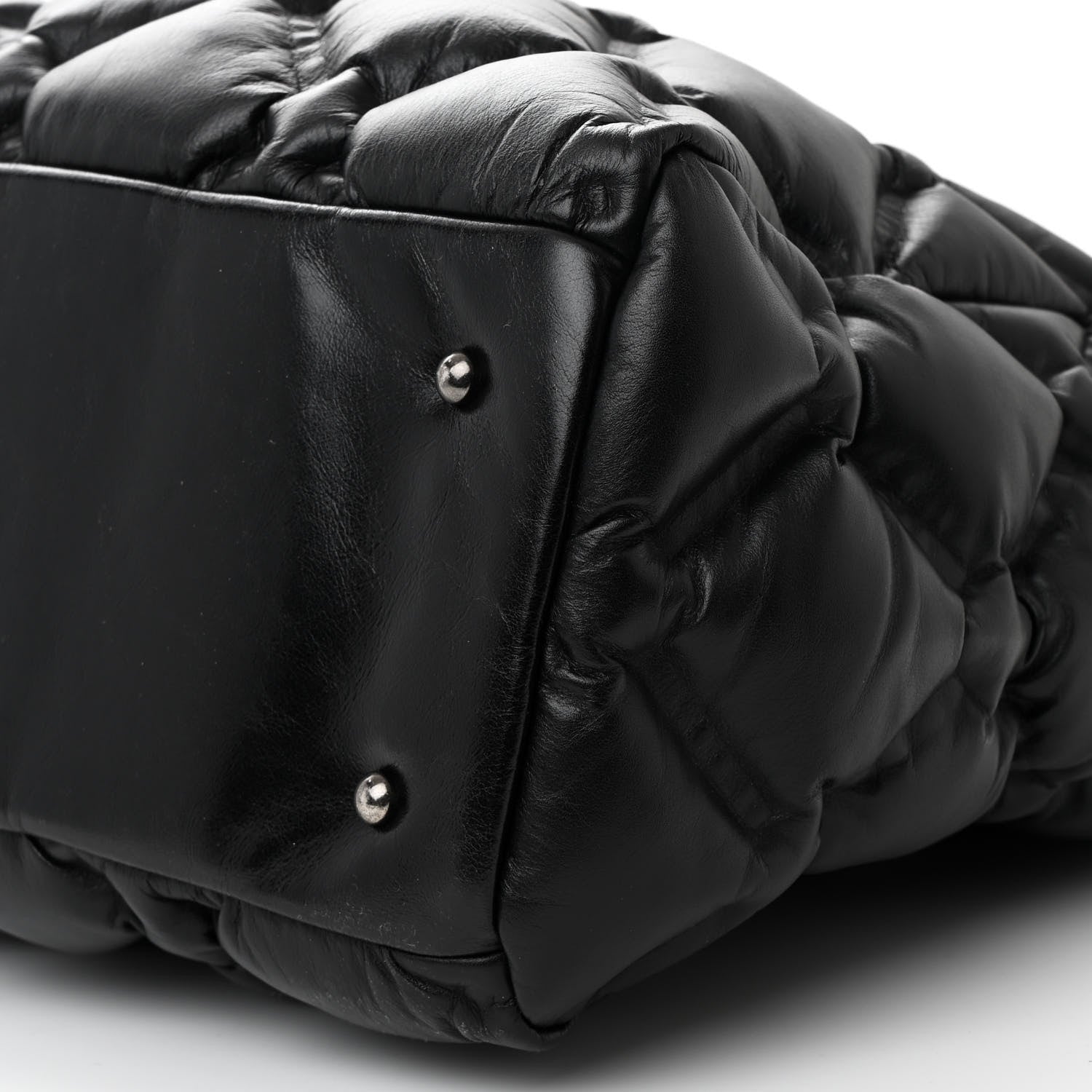 Chanel Calfskin Quilted Large Chesterfield Tote Black 11 of 12