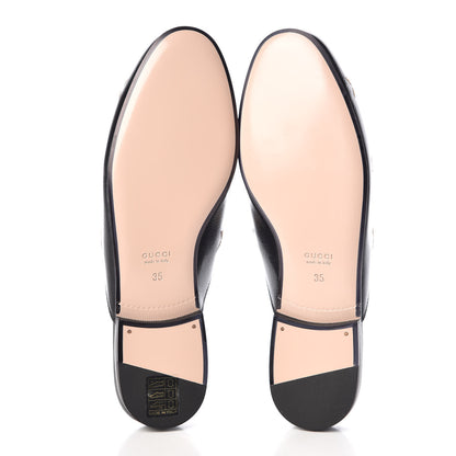 Gucci Goatskin Bee Star Embroidered Womens Princetown Slippers 35 Black 5 of 8