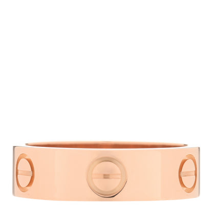 Cartier 18K Pink Gold 5.5mm LOVE Ring 54 6.75 3 of 5