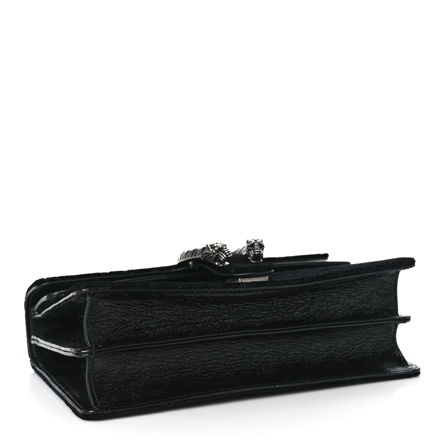 Velvet GG Monogram Small Dionysus Shoulder Bag Black