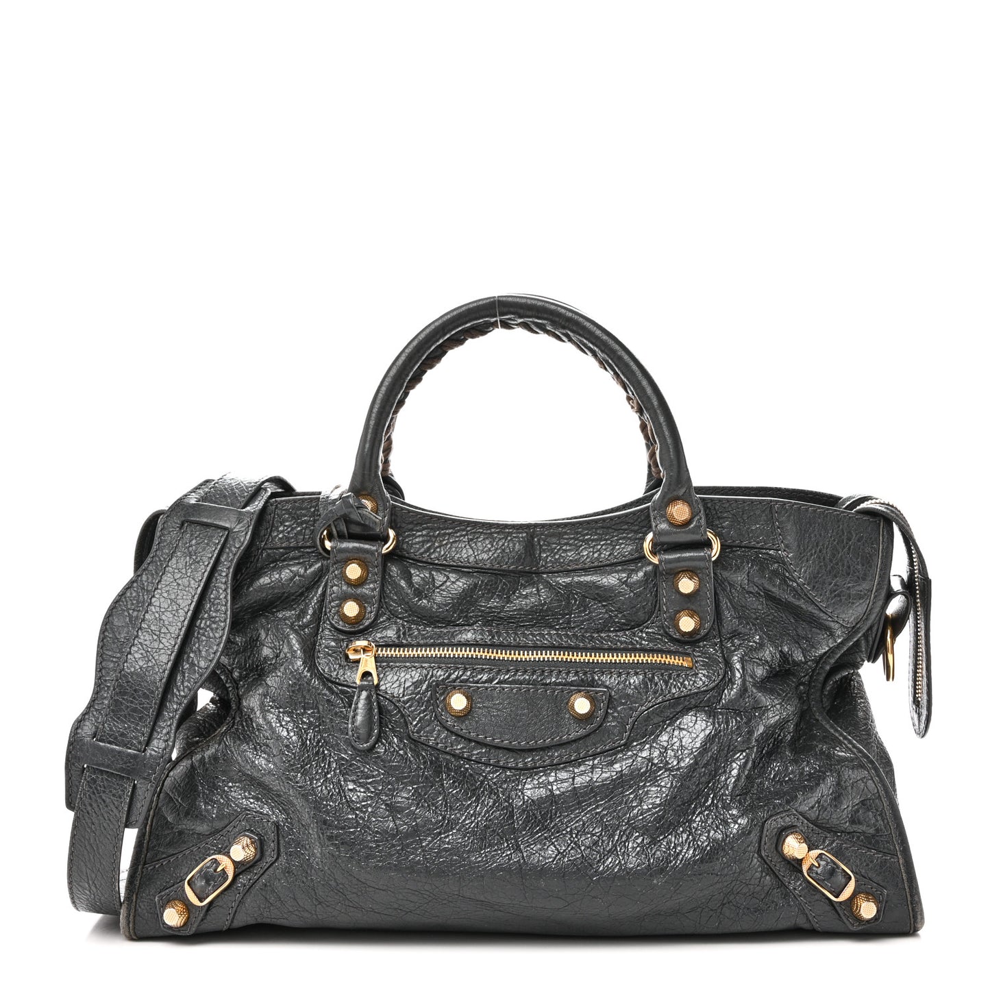 Agneau Giant 12 Gold Hardware City Gris Fossile