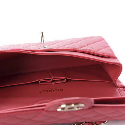 Chanel Caviar Quilted Medium Double Flap Dark Pink 5 of 10