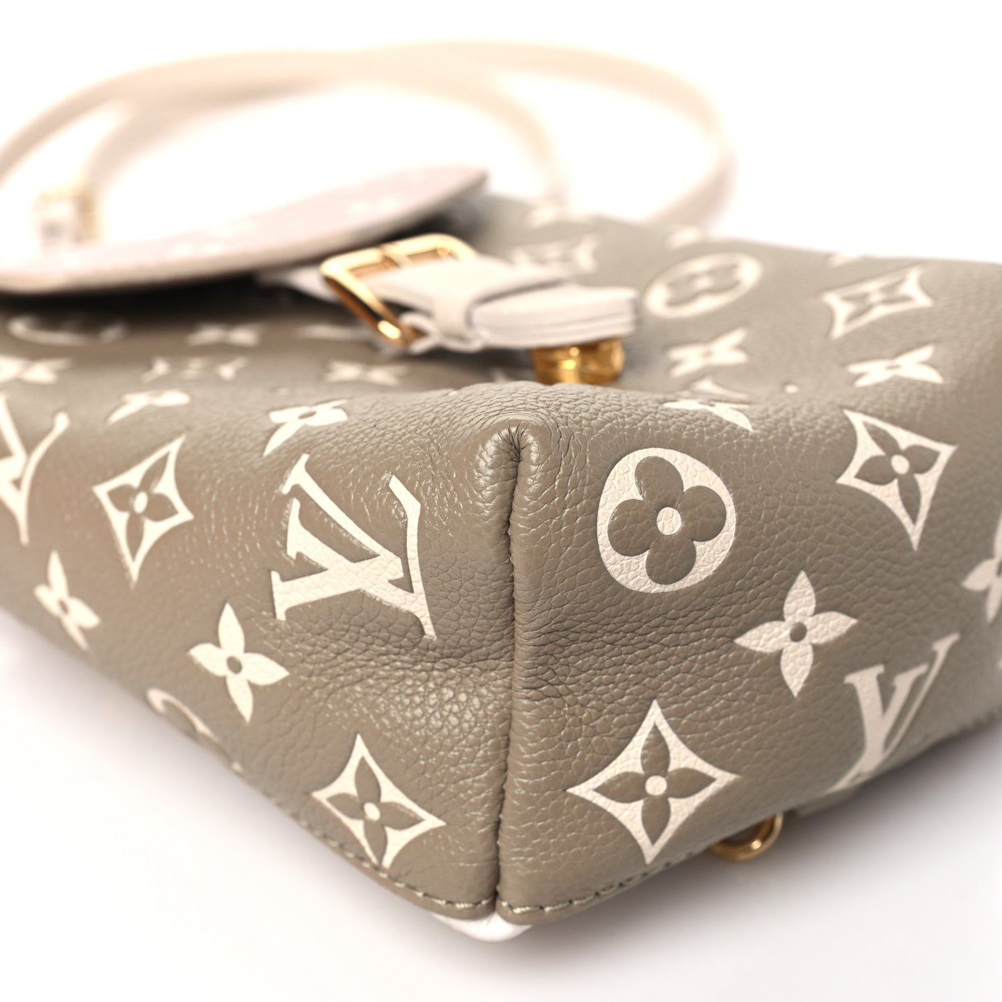 Empreinte Monogram Spring in the City Tiny Backpack Kaki Beige Cream