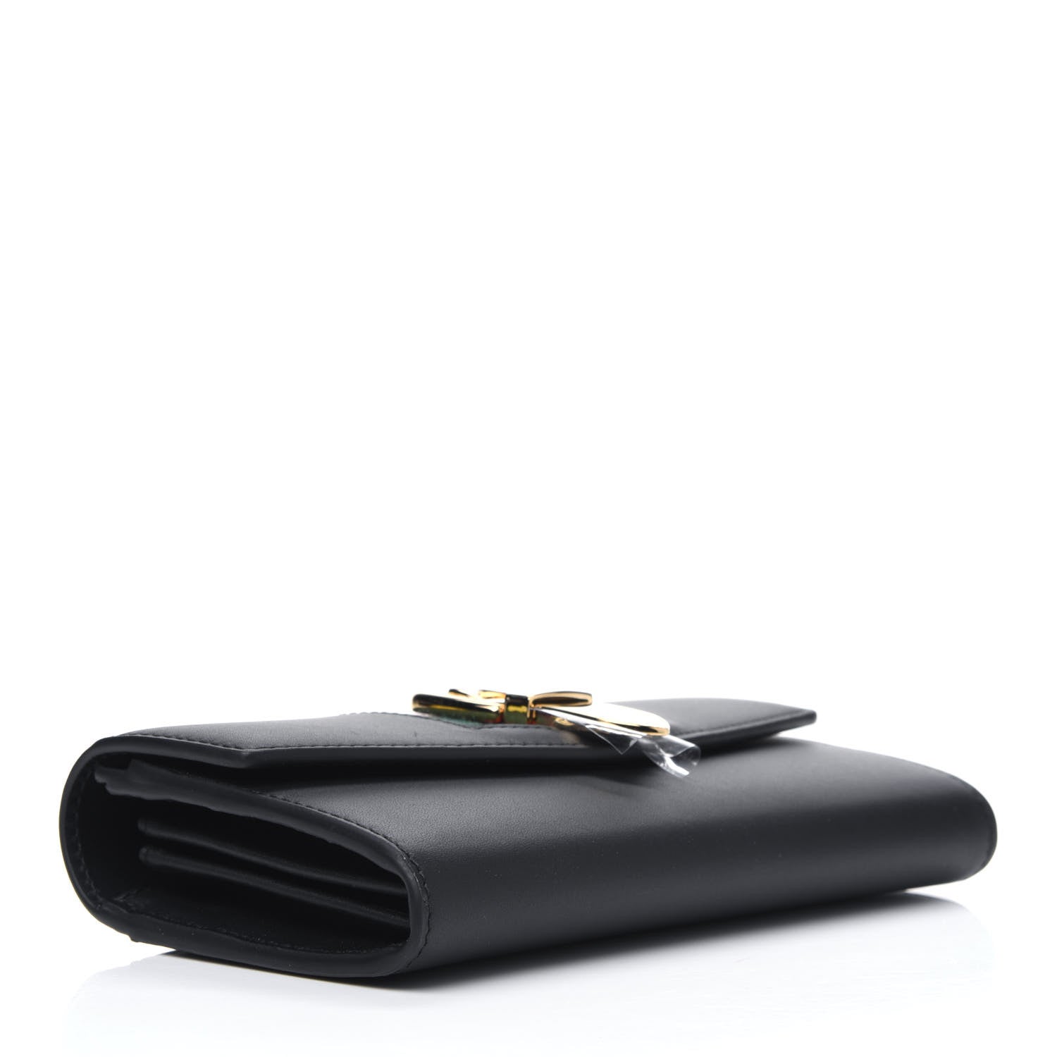 Gucci Calfskin Sylvie Continental Wallet Black 3 of 5