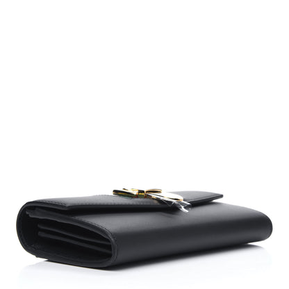 Gucci Calfskin Sylvie Continental Wallet Black 3 of 5