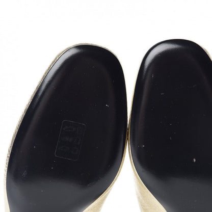 Saint Laurent Metallic Calfskin Babies 40 Ankle Strap Pumps 37 Gold 14 of 14