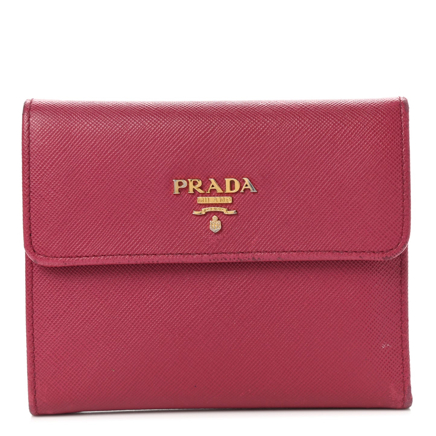 Saffiano Metal Flap Wallet Ibisco