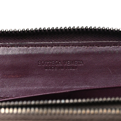 Bottega Veneta Nappa Intrecciato Zip Around Wallet Aubergine 6 of 14