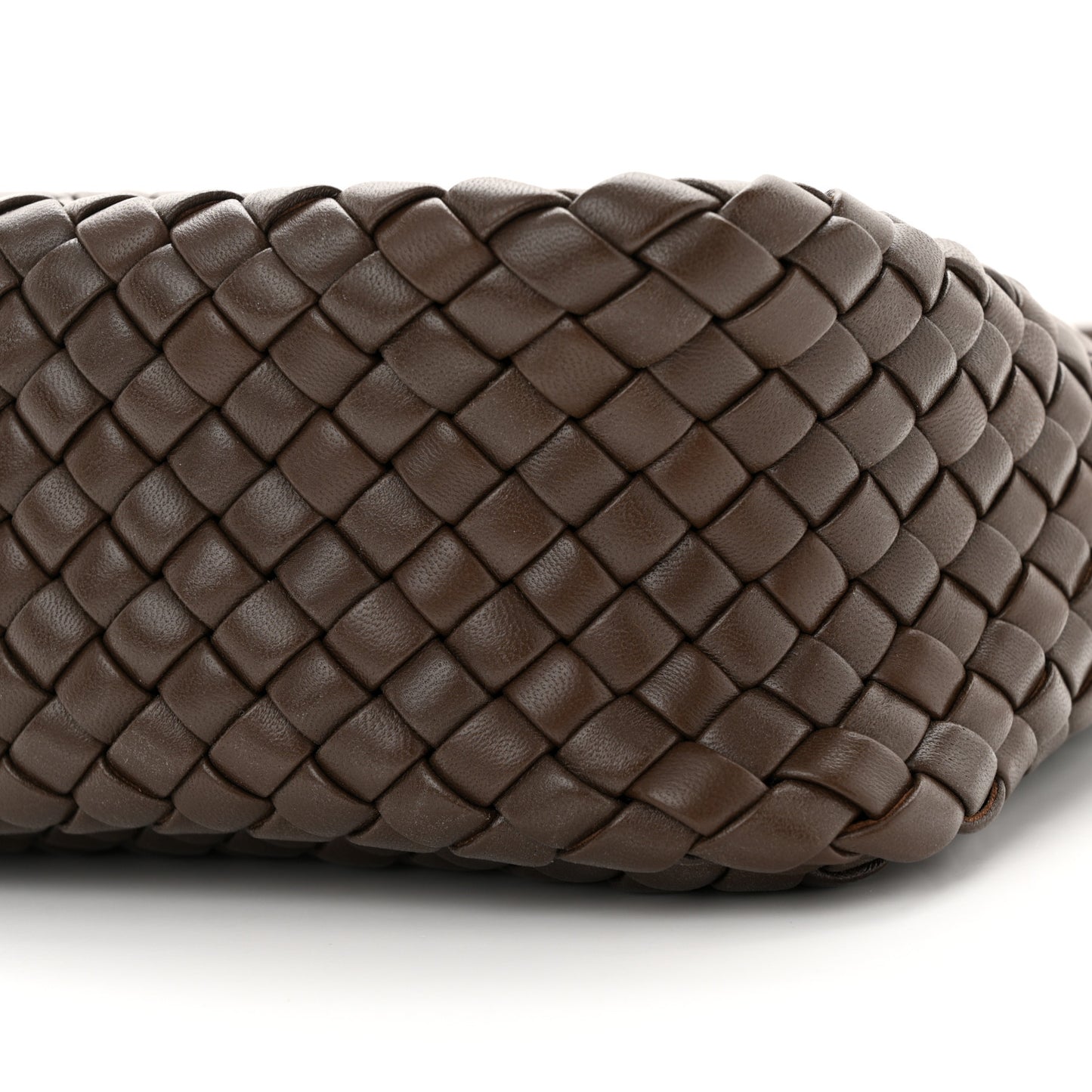 Nappa Intreccicio Padded Cobble Shoulder Bag Light Brown