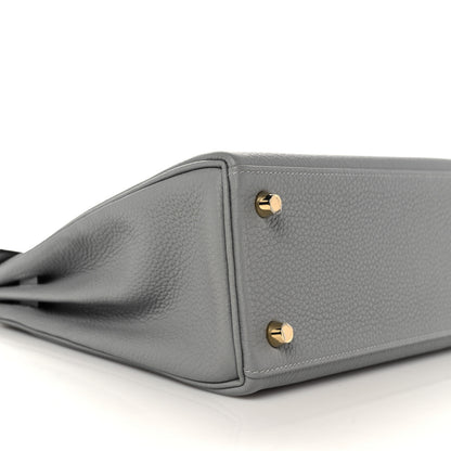 Hermes Togo Kelly Retourne 25 Gris Mouette 8 of 38