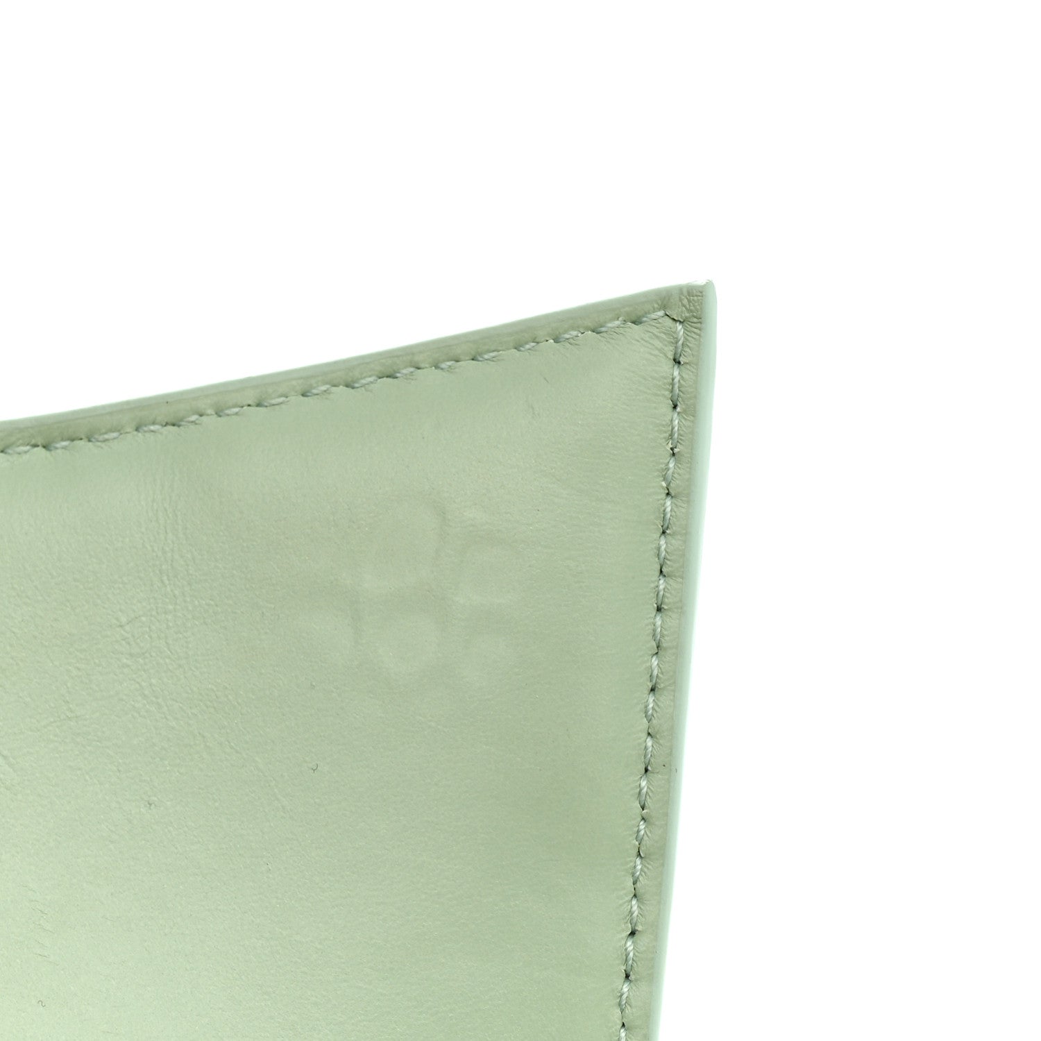 Balenciaga Shiny Calfskin Crocodile Embossed Hourglass Top Handle Bag XS Light Green 11 of 12