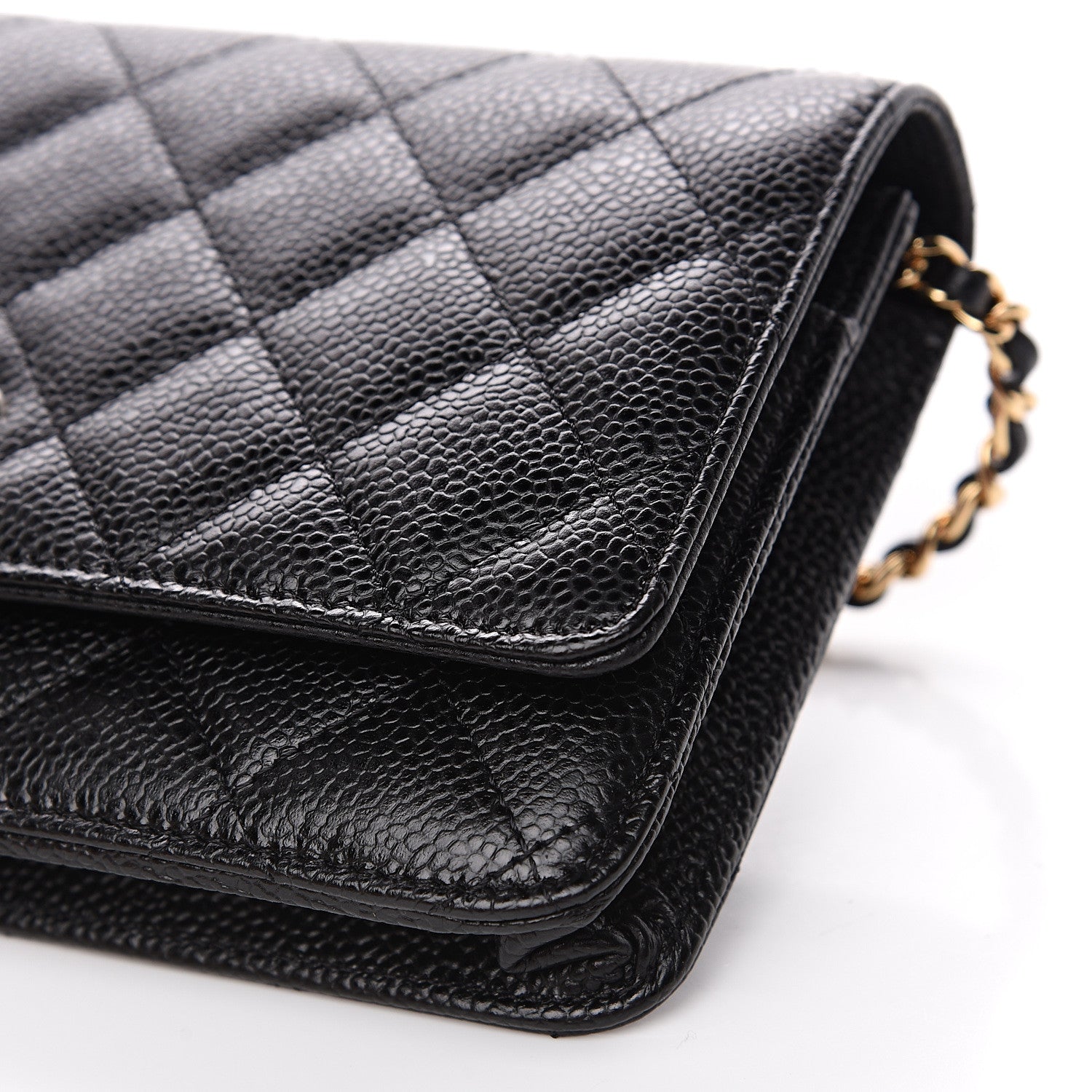 Chanel Caviar Quilted Wallet On Chain WOC Black 9 of 10