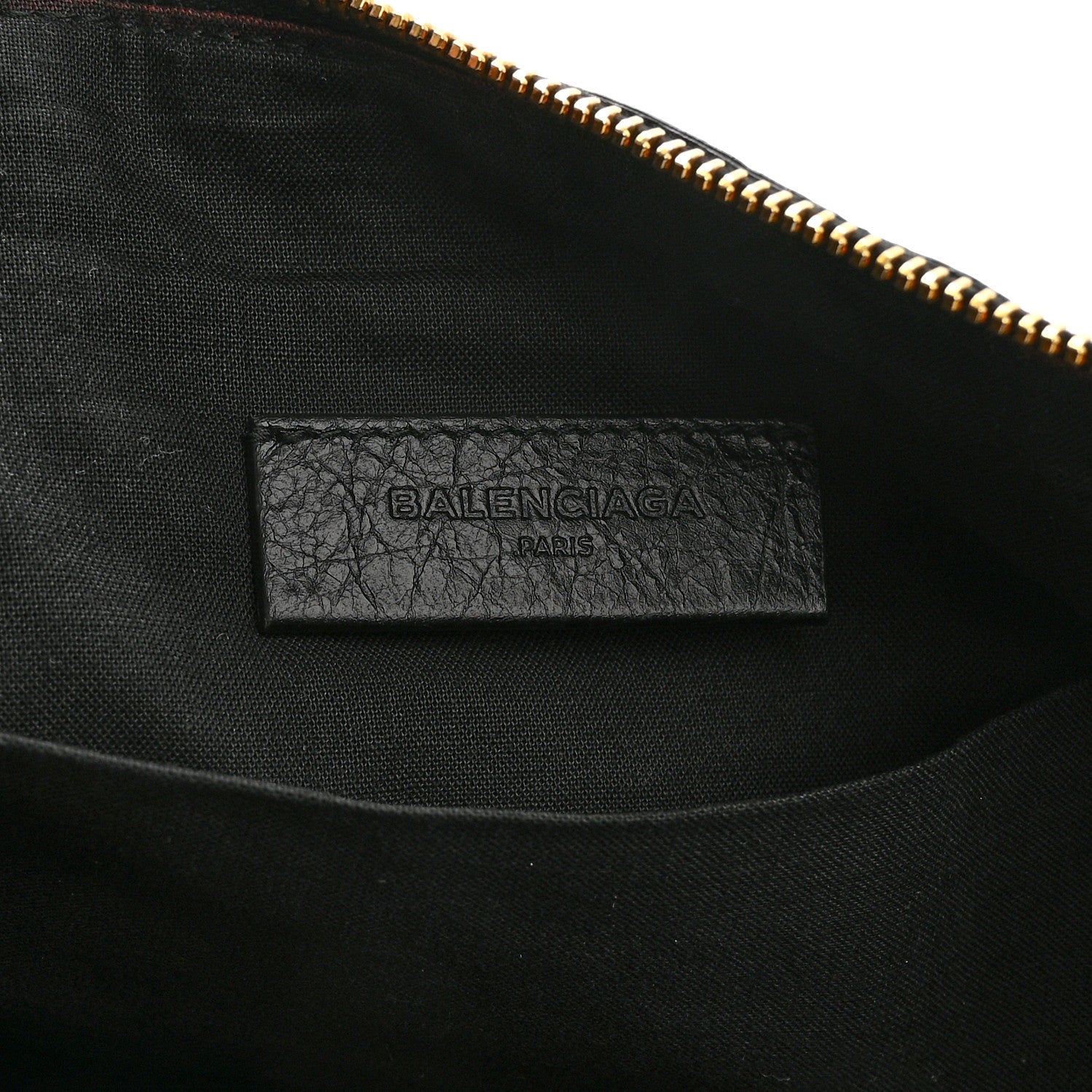 Balenciaga Agneau Giant 12 Gold Hardware Pouch Clutch Black 6 of 8