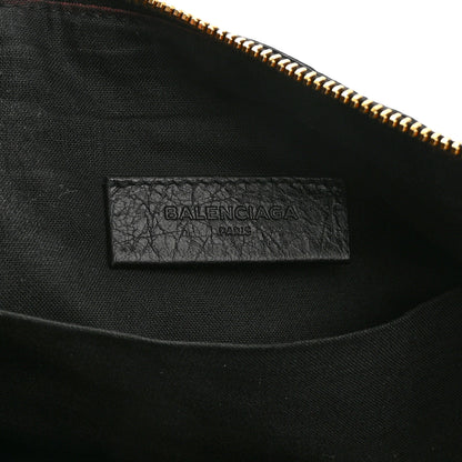 Balenciaga Agneau Giant 12 Gold Hardware Pouch Clutch Black 6 of 8