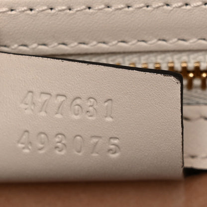 Gucci Calfskin Web Medium Sylvie Top Handle Bag White 8 of 12
