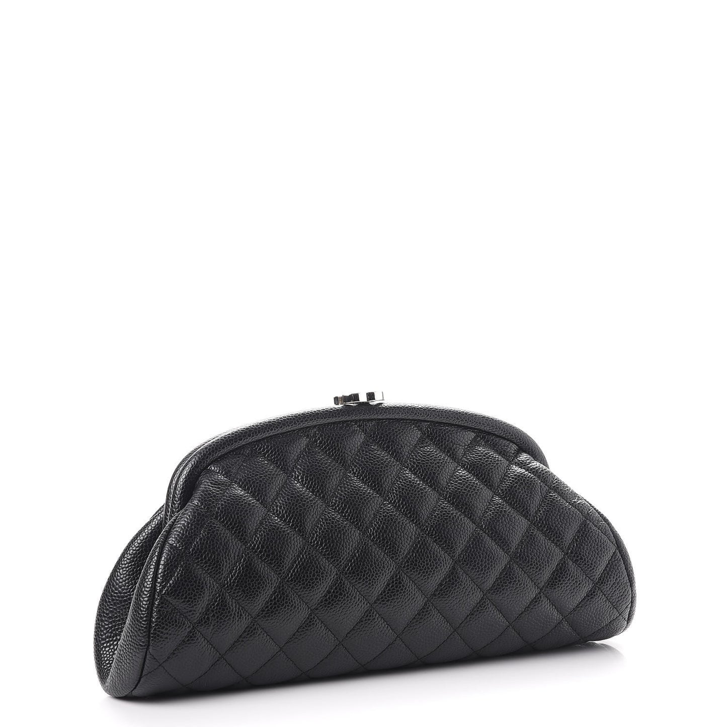 Caviar Quilted Timeless Clutch Black