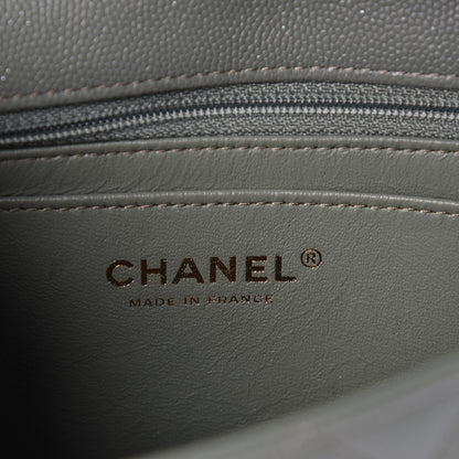 Chanel Iridescent Caviar Quilted Mini Rectangular Flap Green 6 of 10