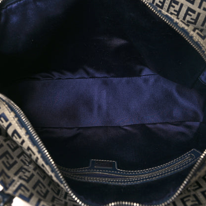 Fendi Zucchino Shoulder Bag Navy 5 of 9