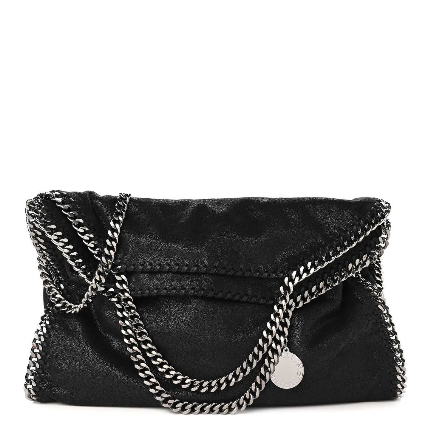 Shaggy Deer Falabella Fold Over Tote Black