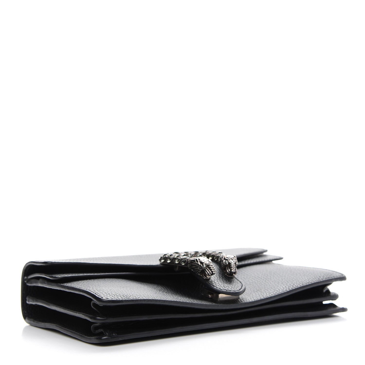 Gucci Pebbled Calfskin Small Dionysus Shoulder Bag Black 4 of 12