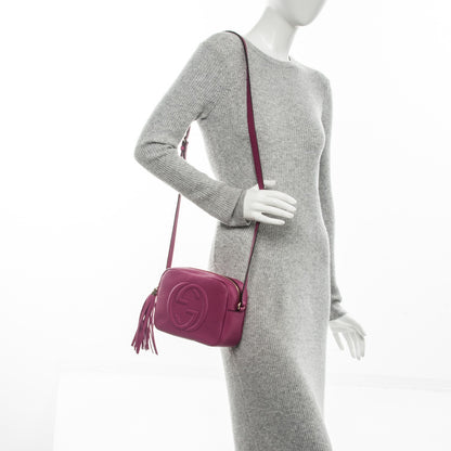 Gucci Pebbled Calfskin Small Soho Disco Bag Bright Bougainvillea 2 of 7