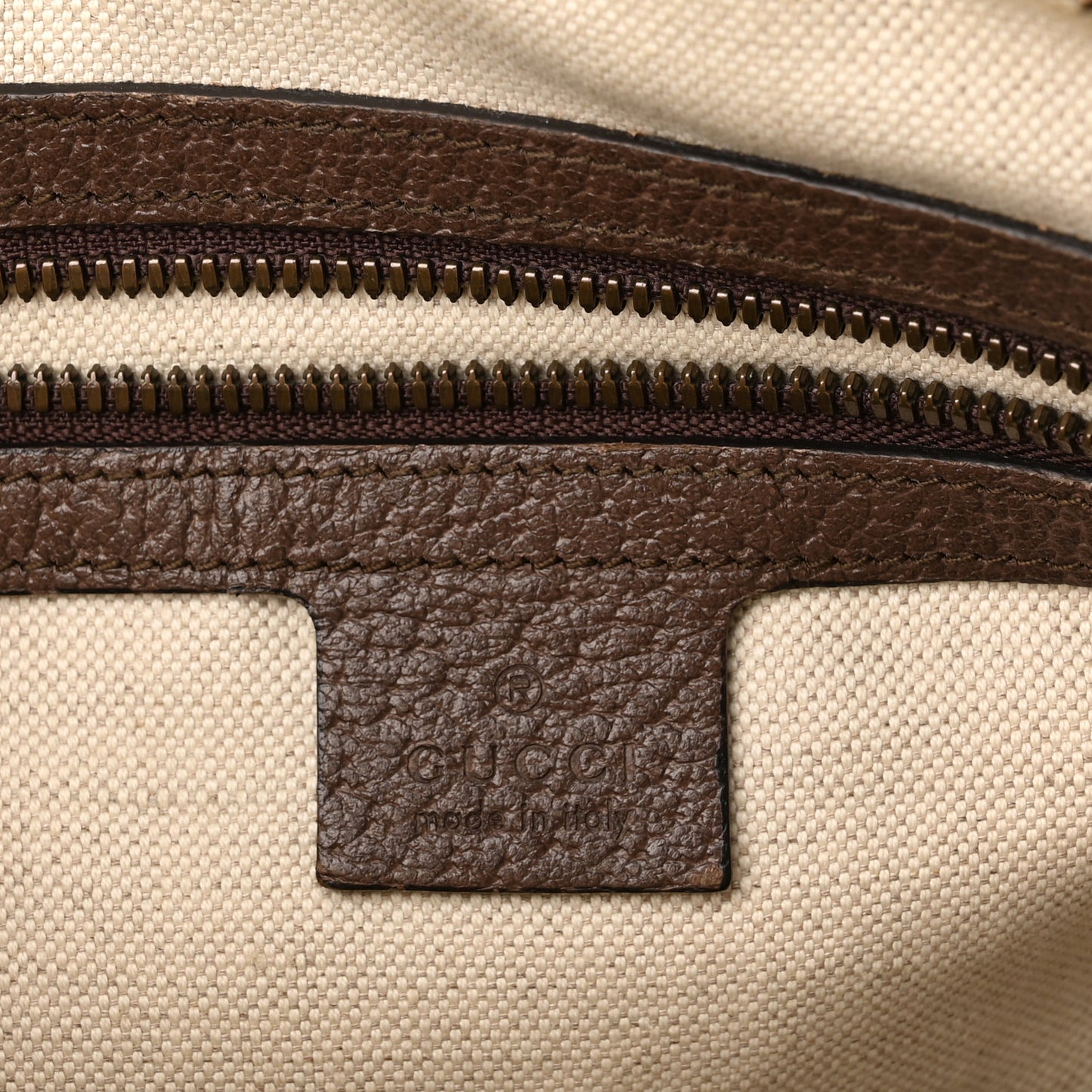GG Supreme Monogram Web Small Ophidia Messenger Bag Brown