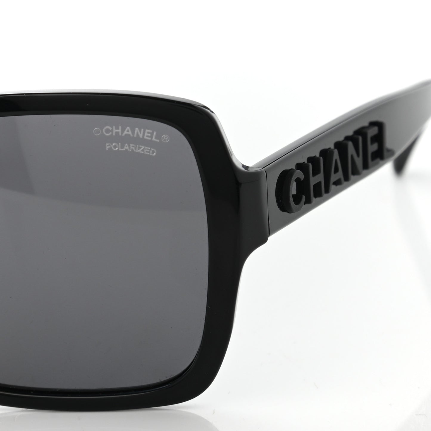 Acetate Polarized Square Sunglasses 5408 Black