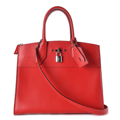Louis Vuitton Veau Satin City Steamer MM Rubis 1 of 7