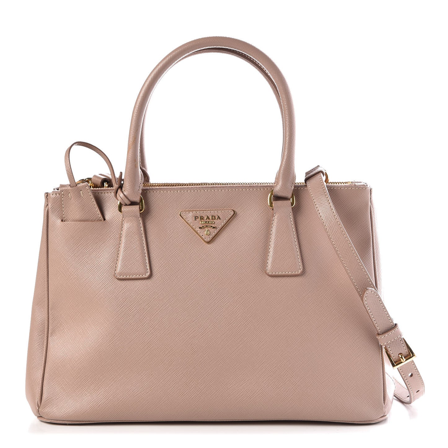 Saffiano Small Galleria Double Zip Tote Cammeo