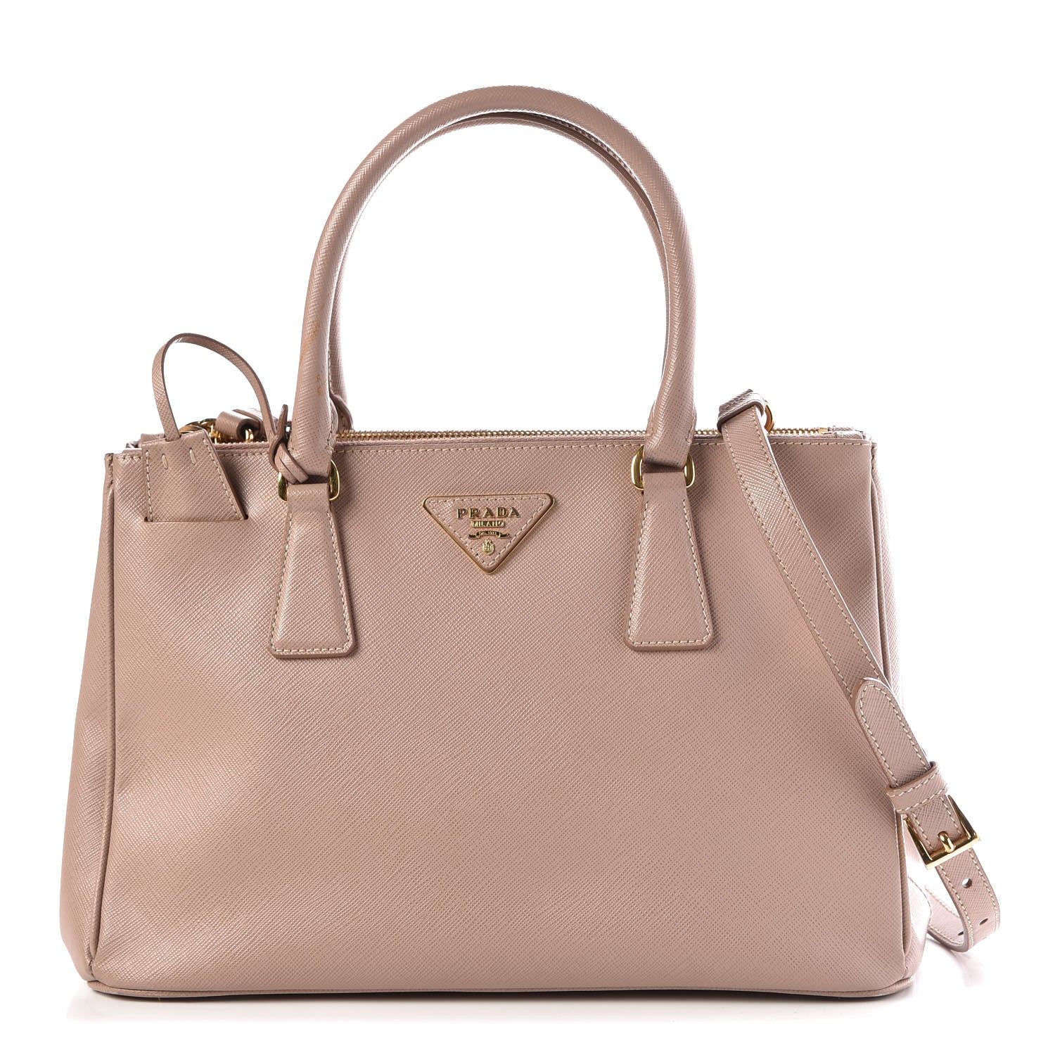 Prada Saffiano Small Galleria Double Zip Tote Cammeo 1 of 14