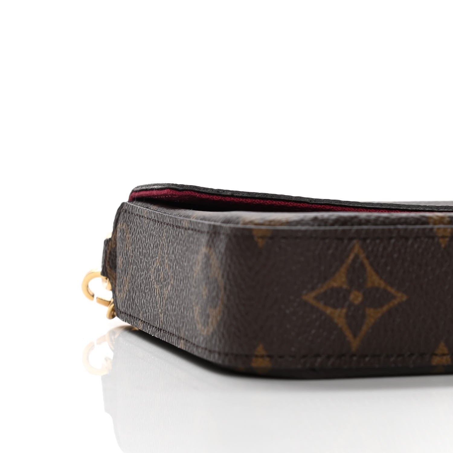 Louis Vuitton Monogram Pochette Felicie Chain Wallet Fuchsia 6 of 11
