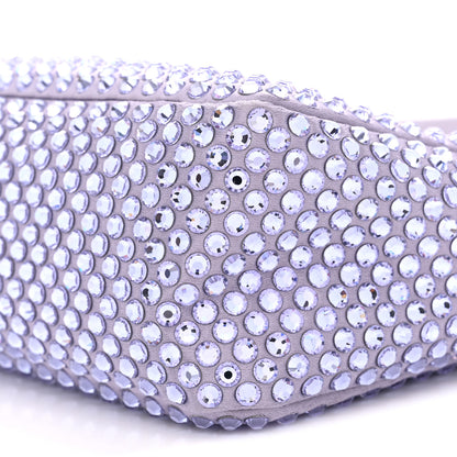 Prada Satin Crystal Mini Re-Edition 2000 Bag Glicine 10 of 10