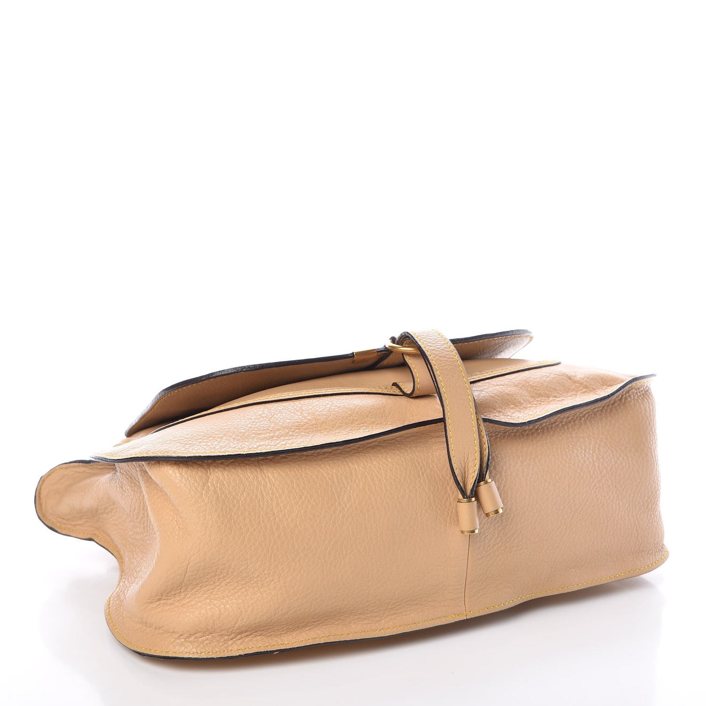 Calfskin Medium Marcie Satchel Sand Shell