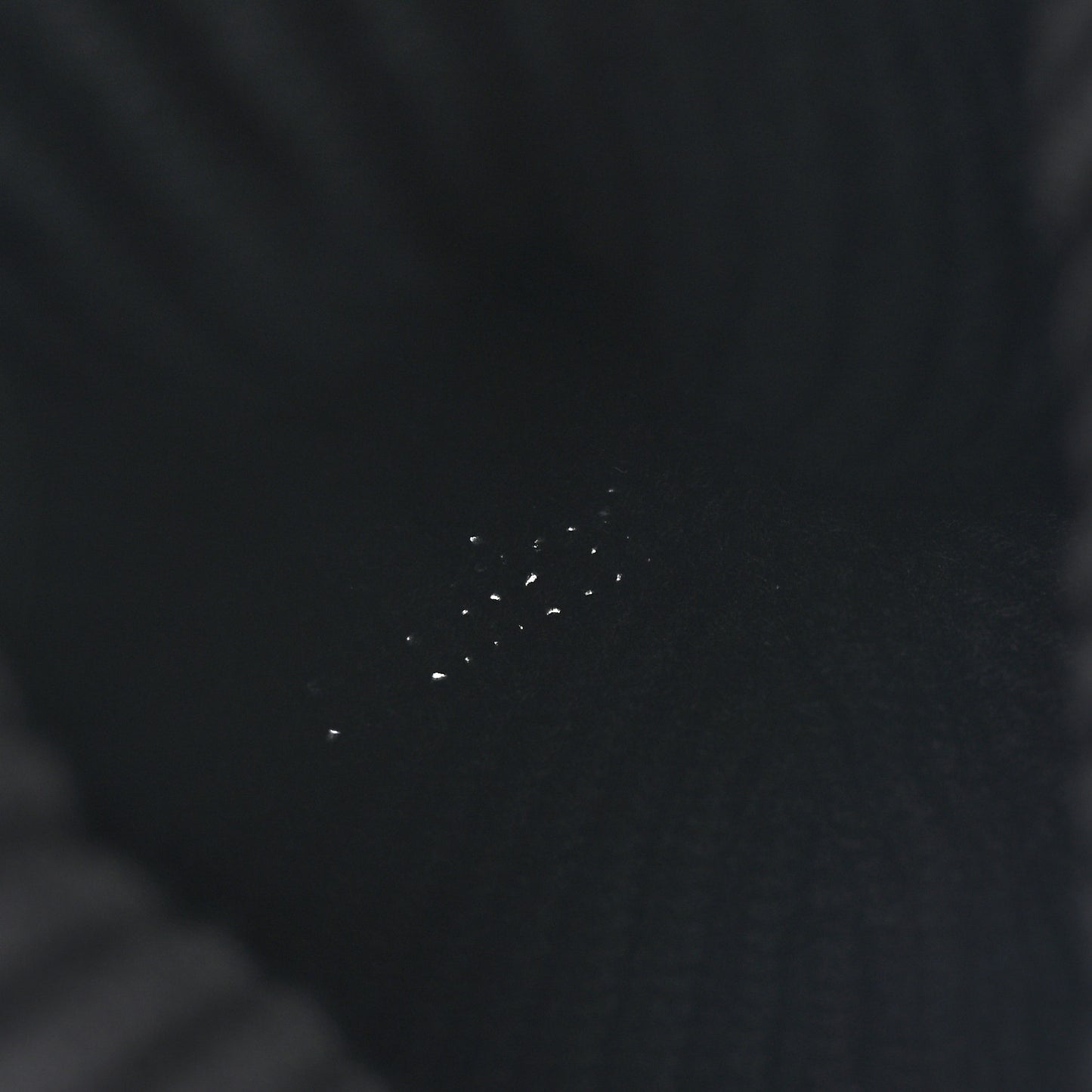 Cashmere Beaded Sequin Logo Beanie Hat Black