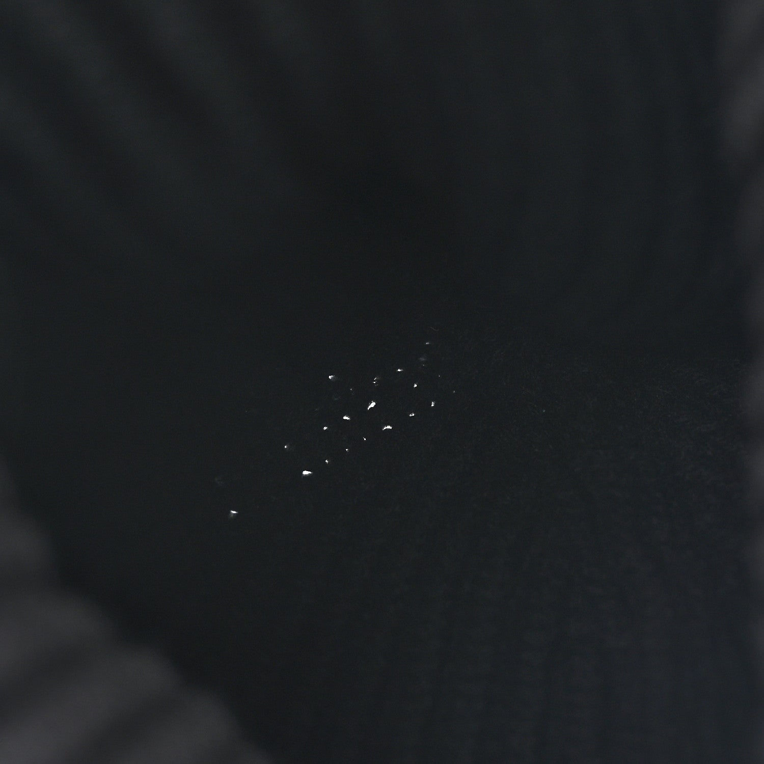 Chanel Cashmere Beaded Sequin Logo Beanie Hat Black 4 of 5
