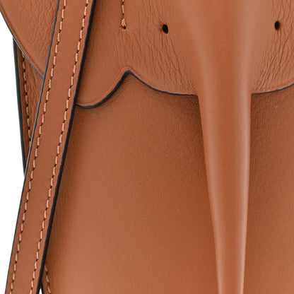 Loewe Calfskin Elephant Pouch Crossbody Bag Tan 8 of 12