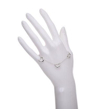 Tiffany Sterling Silver Elsa Peretti Open Heart Bracelet 2 of 4