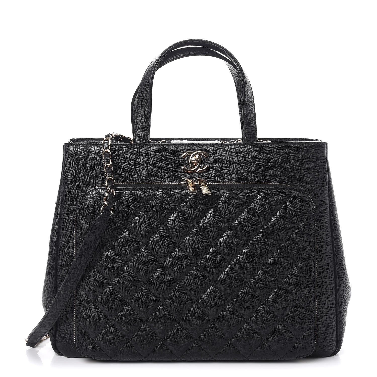 Chanel Caviar Quilted Large Business Affinity Shopping Bag Black 1 of 7