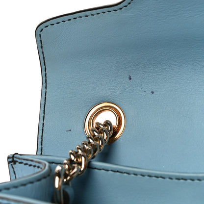 Gucci Soft Microguccissima Mini Emily Chain Shoulder Bag Mineral Blue 14 of 19